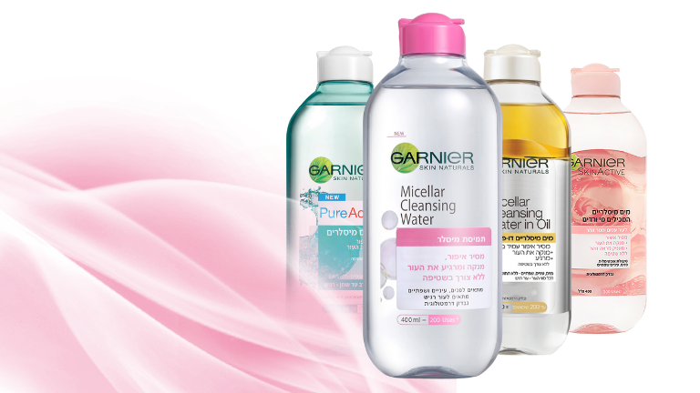 ארבע בקבוקי מיסלרים בינוני