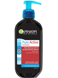 פיור אקטיב ג’ל ניקוי עם פחם