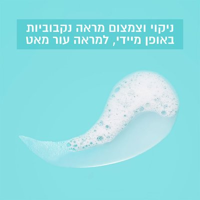 ניקוי וצמצום מראה הנקבוביות באופן מיידי למראה עור מאט